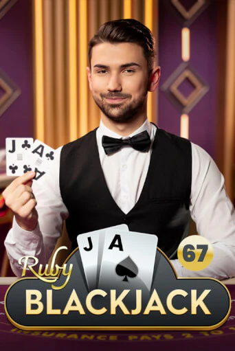 Ruby Blackjack poster in the LEON Casino lobby